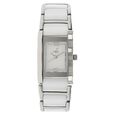 Xylys Swiss Analog Two Toned Stainless Steel And Ceramic Strap and Black Dial Watch For Women