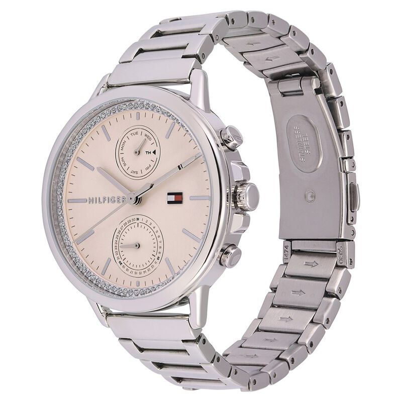 Tommy Hilfiger Quartz Multifunction Pink Dial Stainless Steel Strap Watch for Women - image number 2