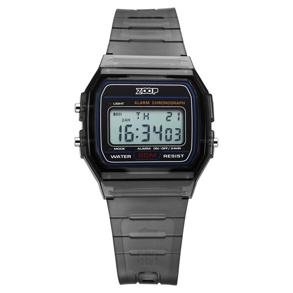 Zoop By Titan Clear Series Digital Dial Black Plastic Strap Watch For Kids - image number 0