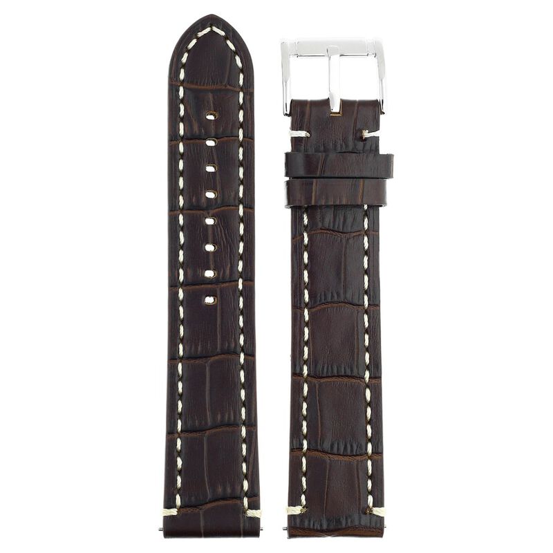 22 mm Brown Genuine Leather Straps for Men