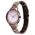 Titan Razzle Dazzle Quartz Analog Pink Dial Brown Stainless Steel Strap Watch For Women - image number 2