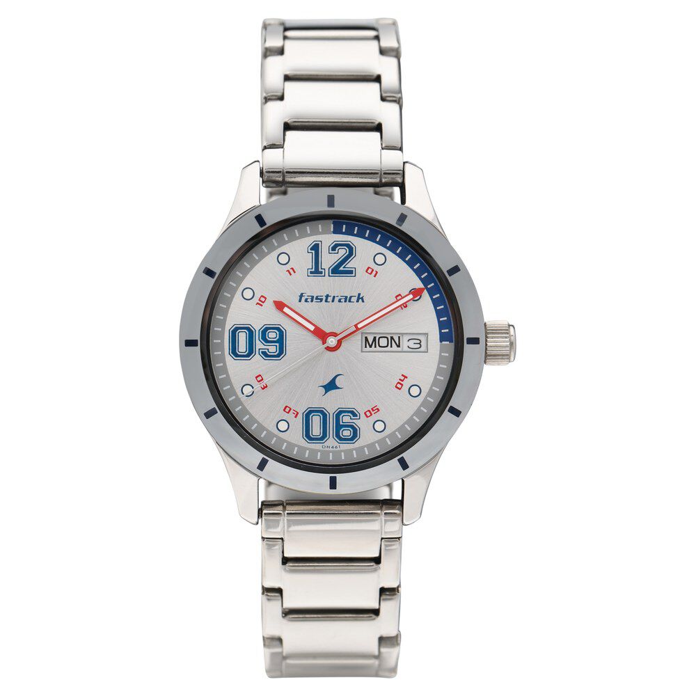 Fastrack 6078sm02 metal round womens watch discount