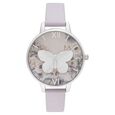 Olivia Burton Quartz Analog Multicoloured Dial Leather Strap Watch for Women - image number 0
