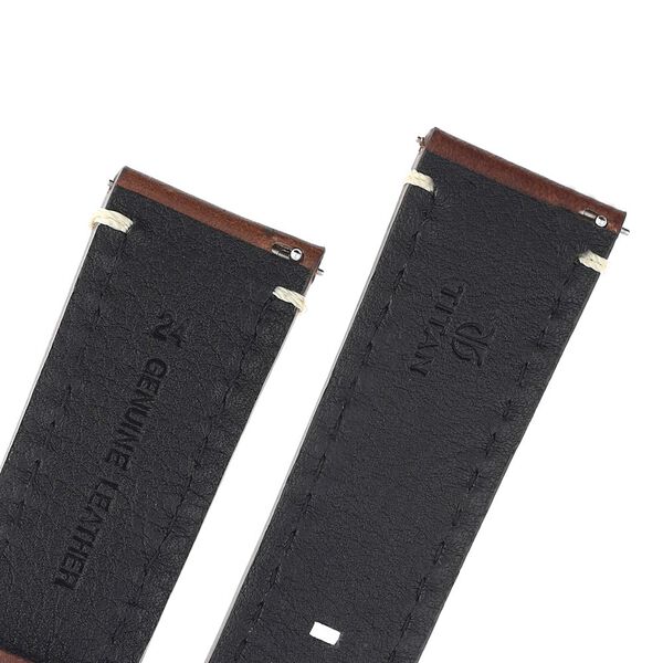 24 mm Brown Genuine Leather Straps for Men - image number 4