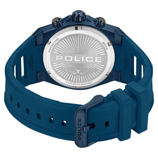 Police Men's Sonic KL Rahul Edition Multifunction Watch with Blue Silicone Strap - image number 6