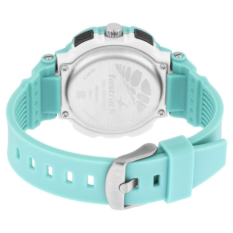 Fastrack Street Line Quartz Analog Digital Silver Dial PU Strap Watch for Girls - image number 5