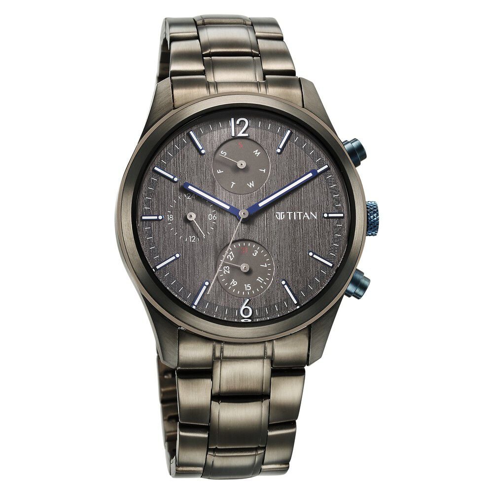 Buy Online Titan Neo Splash Quartz Multifunction Anthracite Dial