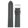 22 mm Grey Genuine Leather Strap for Men - image number 0