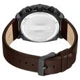 Police Quartz Chronograph Black Dial Brown Leather Strap Watch For Men - image number 3