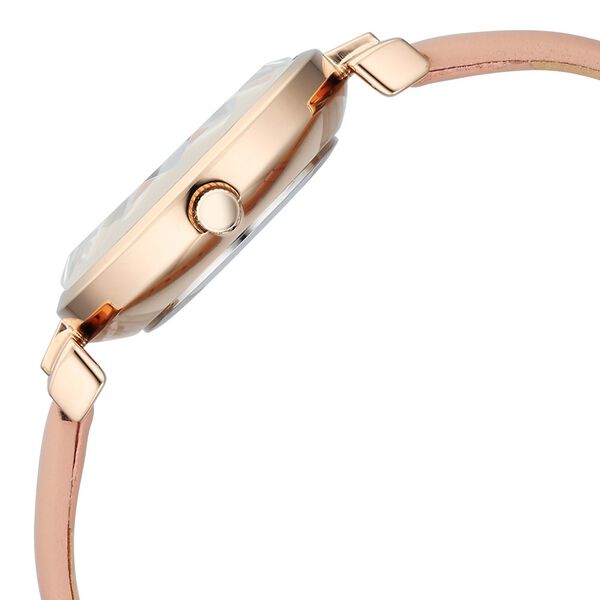 Titan Raga Showstopper Quartz Analog Pink Dial Leather Strap Watch For Women - image number 3
