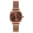Poze By Sonata Quartz Analog Brown Dial Golden Metal Strap Watch For Women - image number 1