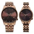 Fastrack Mixmatched Quartz Analog Brown Dial With Brown Metal Strap Watch For Couple - image number 0