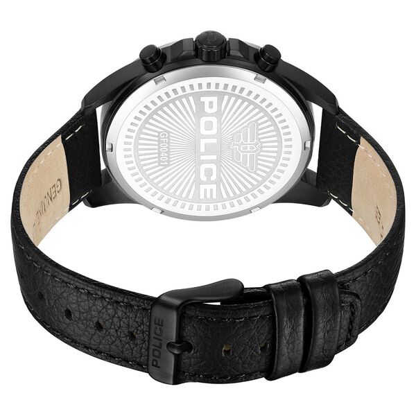 Police Quartz Multifunction Green Dial Black Leather Strap Watch for Men - image number 2