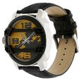 Fastrack Quartz Analog Yellow Dial Leather Strap Watch for Guys - image number 1