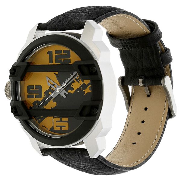 Fastrack Quartz Analog Yellow Dial Leather Strap Watch for Guys - image number 1