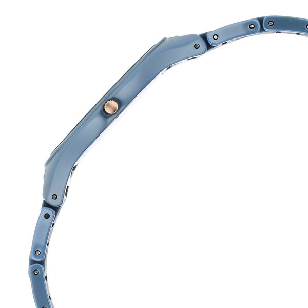 Titan Edge Ceramic Quartz Analog Blue Dial Ceramic Strap Watch For Women - image number 3