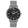Sonata Poze Quartz Analog Black Round Dial Grey Mesh Strap Watch For Men - image number 1