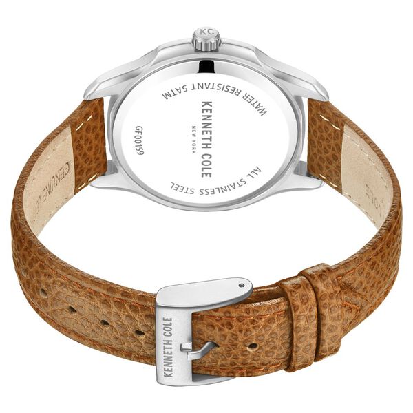 Kenneth Cole Quartz Multifunction Green dial Leather Strap Watch for Men - image number 4