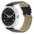 Fastrack Bold Quartz Analog Black Dial Leather Strap Watch for Guys - image number 2