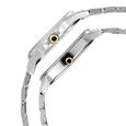 Titan Bandhan Quartz Analog with Day and Date Silver Dial Stainless Steel Strap Watch for Couple - image number 3