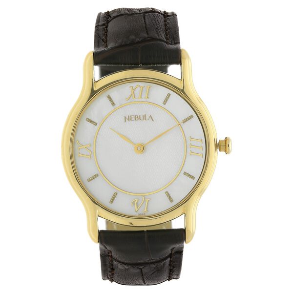 Titan Nebula Quartz Analog 18 Karat Solid Gold Watch for Men - image number 0