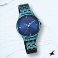 Fastrack Stunners Quartz Analog Black Dial Metal Strap Watch for Girls