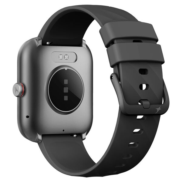 Fastrack Kruz+ 4.85 CM Super HD Display with Functional Crown & SingleSync Black Silicone Strap Smart Watch for Unisex - image number 3