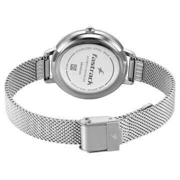 Fastrack Stunners X Quartz Analog Pink Dial Stainless Steel Strap Watch For Girls