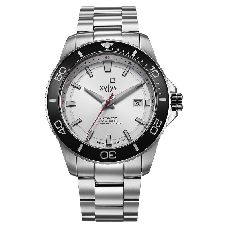 Xylys Automatic Analog with Date Silver Dial Silver Stainless Steel Strap Watch For Men