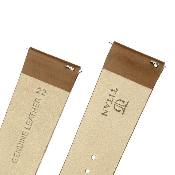 22 mm Brown Genuine Leather Strap for Men - image number 4