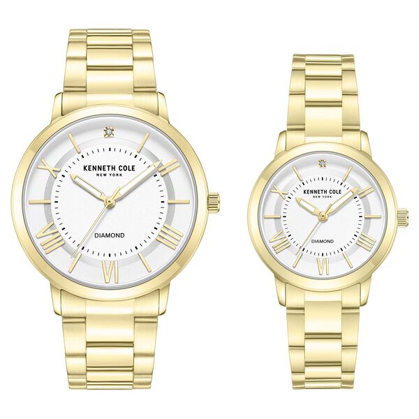 Kenneth Cole Quartz Analog Silver Dial Stainless Steel Strap Watch for Couple - image number 0