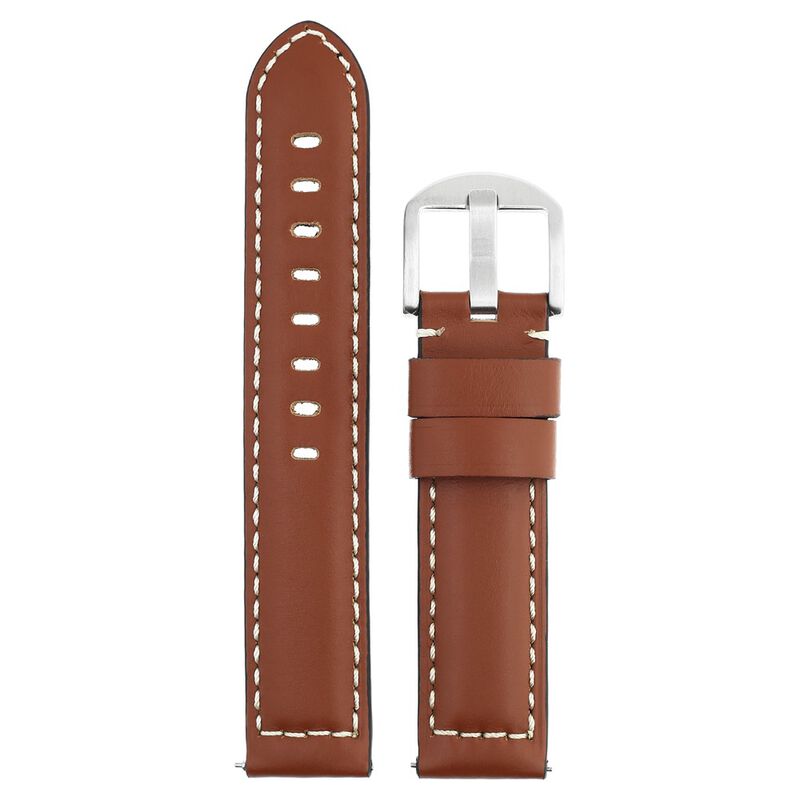 20 mm Tan Genuine Leather Straps for Men - image number 0