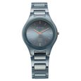 Titan Edge Ceramic Quartz Analog Blue Dial Ceramic Strap Watch For Women - image number 0