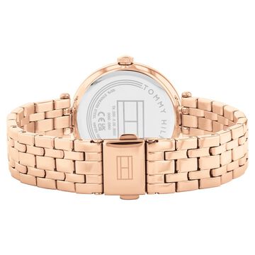 Tommy Hilfiger Analog Rose Gold Dial Rose Gold Color Stainless Steel Strap Watch For Women