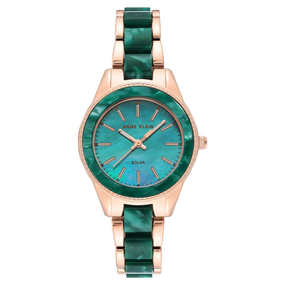 Buy Online Anne Klein Quartz Analog Green Dial Plastic Strap Watch