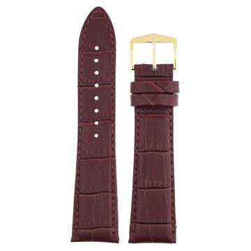 22 mm Burgundy Genuine Leather Straps for Men