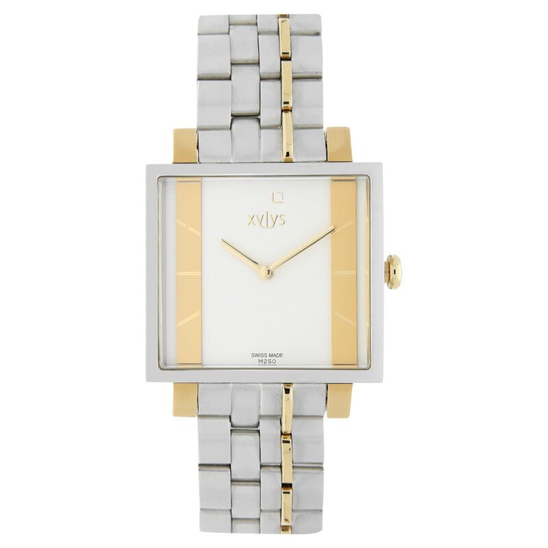 Xylys Quartz Analog Beige Dial Metal Strap Watch for Men - image number 0