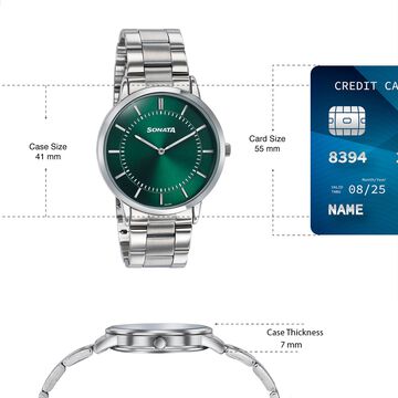 Sonata Soulmates Forest Green Dial Couple Watch