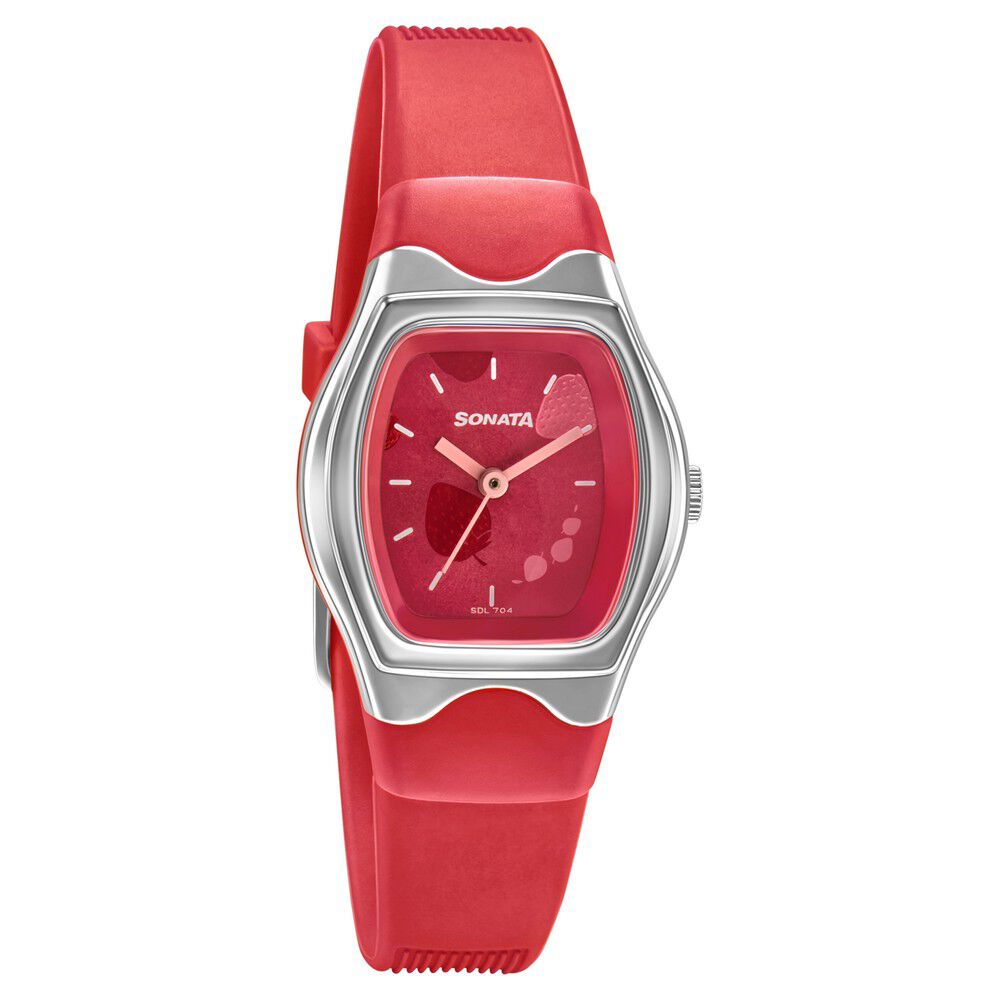 Sonata red watch sales