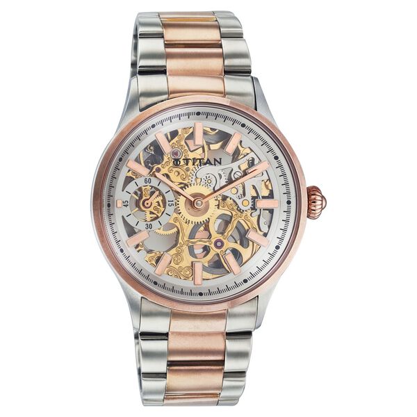 Titan Quartz Analog White Dial Watch for Men - image number 0