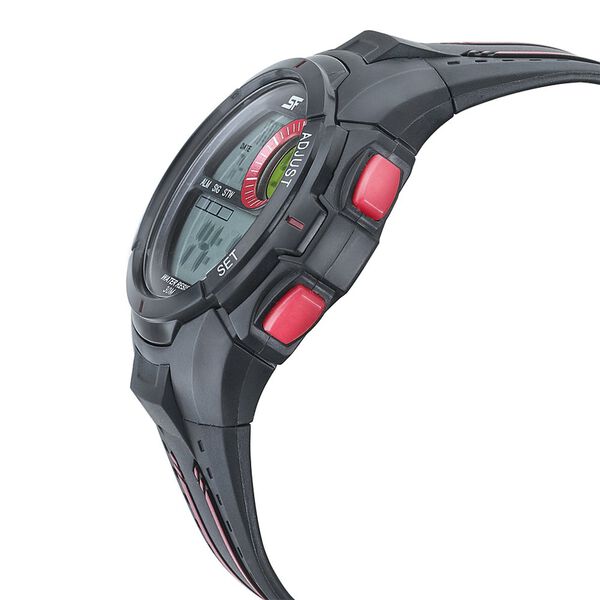 SF Digital Dial Black PU Strap Watch for Men - image number 2