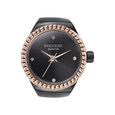 Sonata Poze Quartz Analog Black Dial Black Color Stainless Steel Strap Ring Watch For Women - image number 2