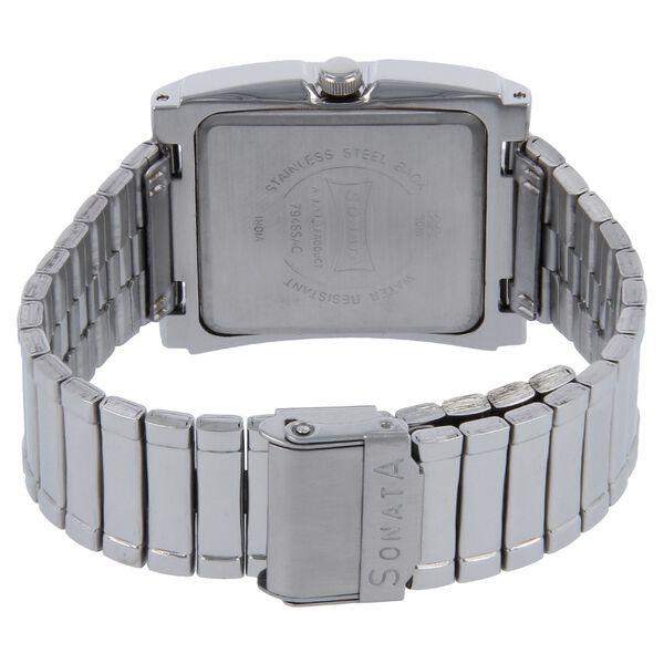 Sonata Quartz Analog White Dial Metal Strap Watch for Men - image number 3
