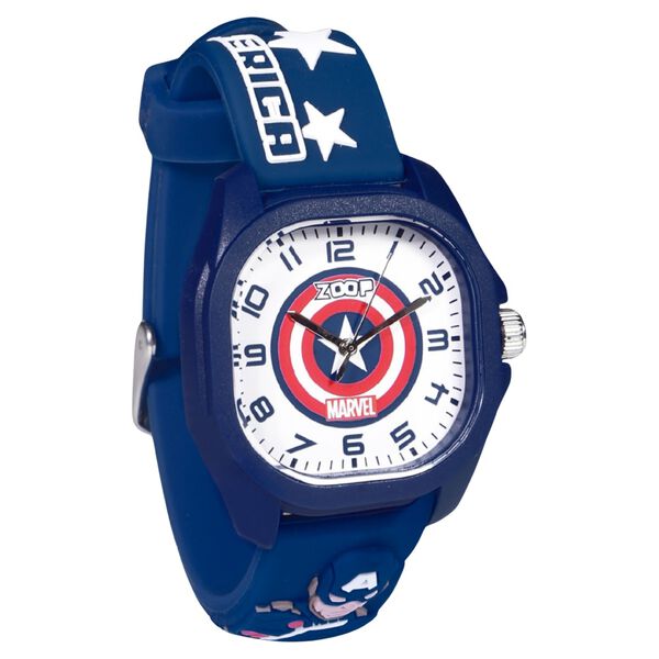 Zoop Marvel Analog Watch with White Captain America Dial & Blue Strap for Boys Kids, from House of Titan - image number 2