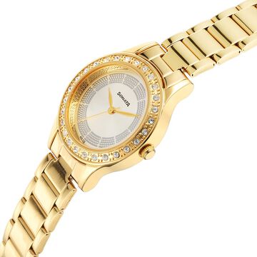 Sonata Quartz Analog Silver Stainless Steel Strap for Women
