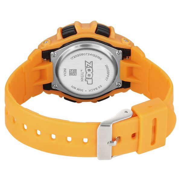 Zoop Pop Colour Digital Black Dial Yellow Plastic Strap Watch For Kids - image number 4