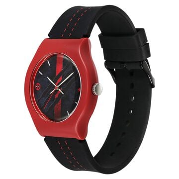 Fastrack Deadpool Wolverine Quartz Analog Dial With Black Silicone Strap Watch For Unisex