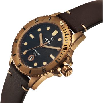 Xylys Swiss Automatic Brown Dial Brown Leather Strap Watch For Men