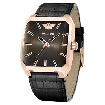 Police Black Dial Quartz Analog Watch for Men