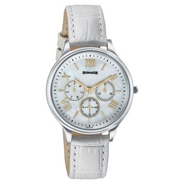 Sonata Women's Work Wear leather Watch - Premium Multifunction design for everyday style